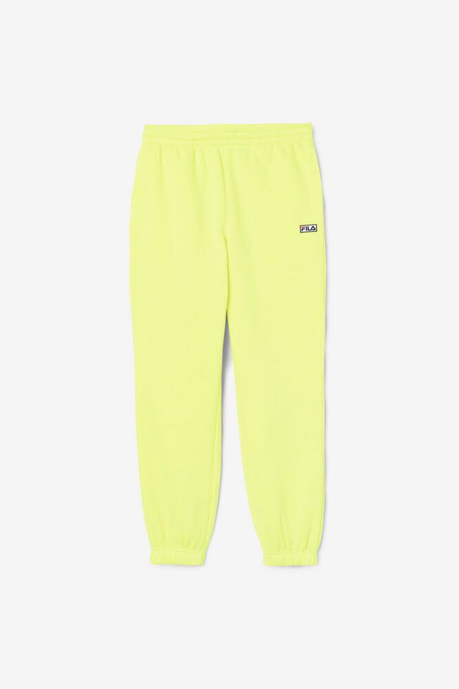 Fila Nohavice Damske Lassie Jogger Žlté - EXTKA4690